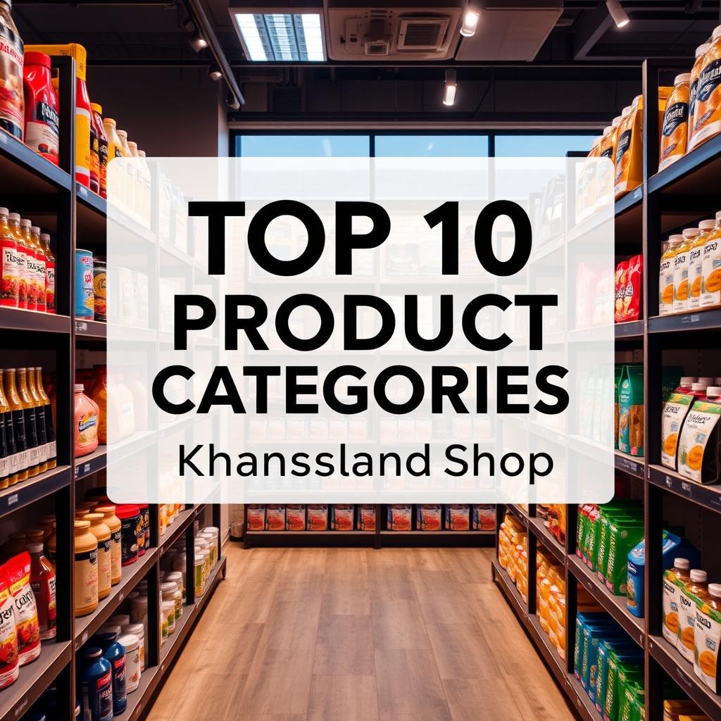 Top 10 Product Categories on Khansland Shop